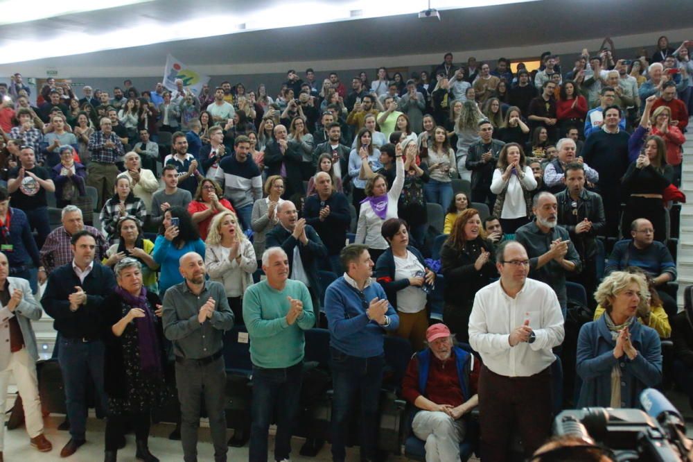 Acto de Pablo Iglesias y Alberto Garzón en la UMA