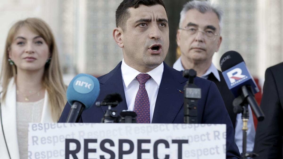George Simion, líder del partido ultranacionalista AUR