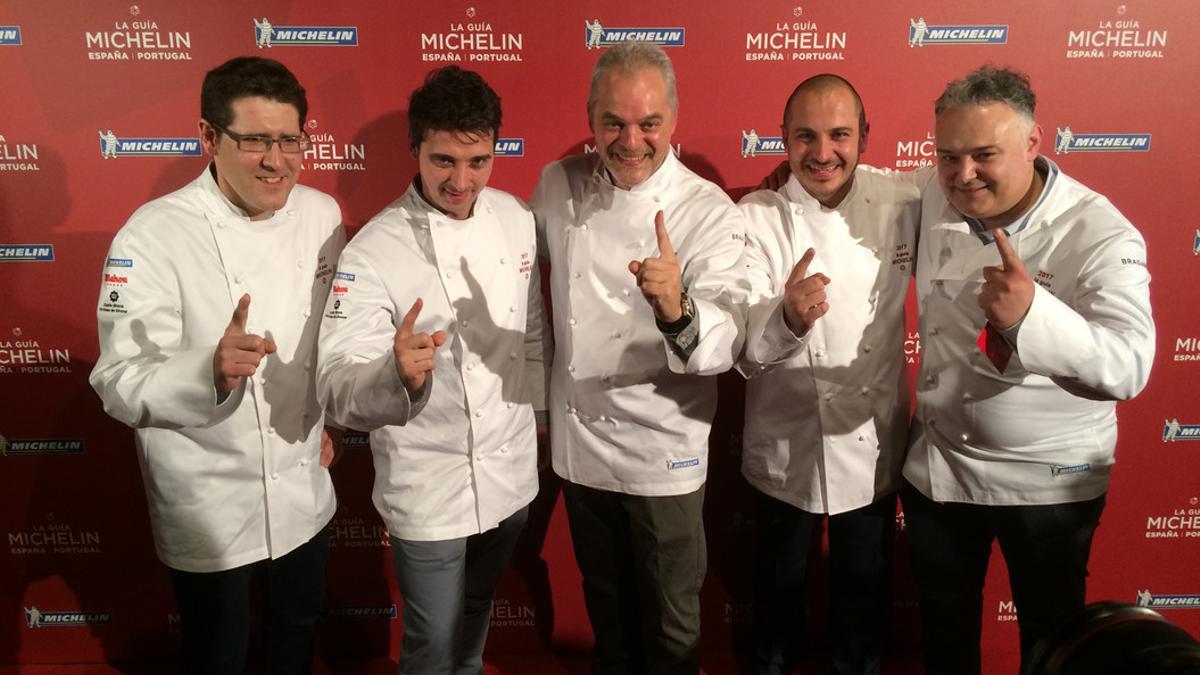 Cinco chefs catalanes para cinco nuevas estrellas