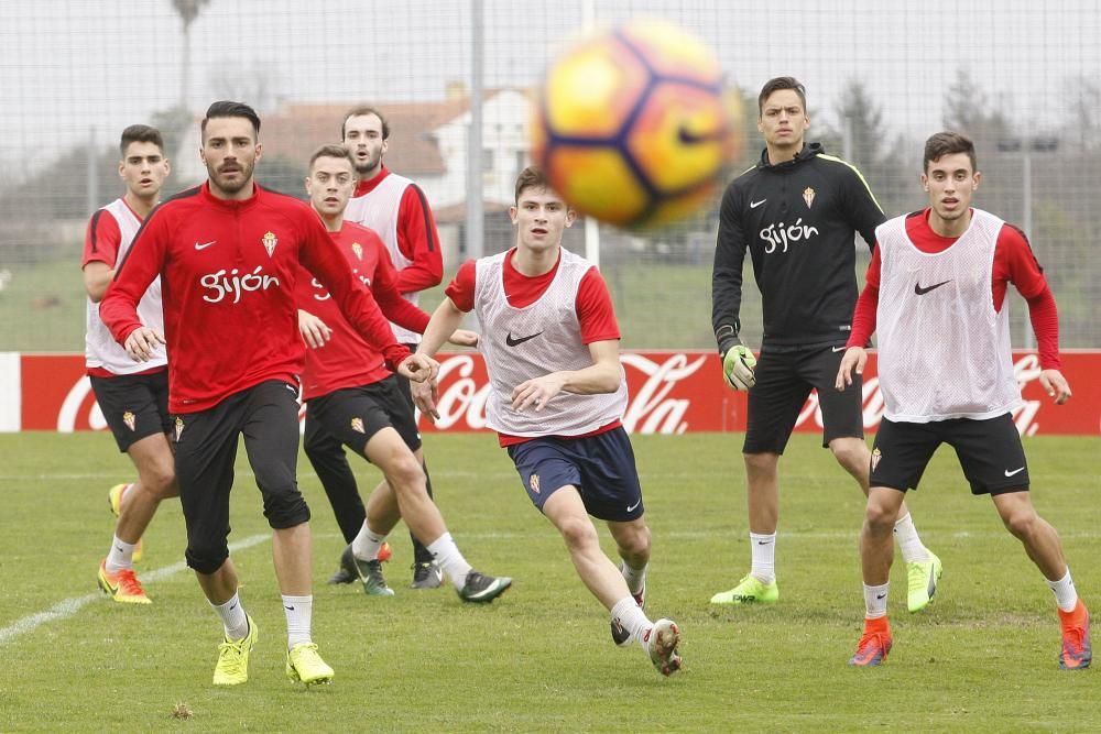 Entrenamiento del Sporting