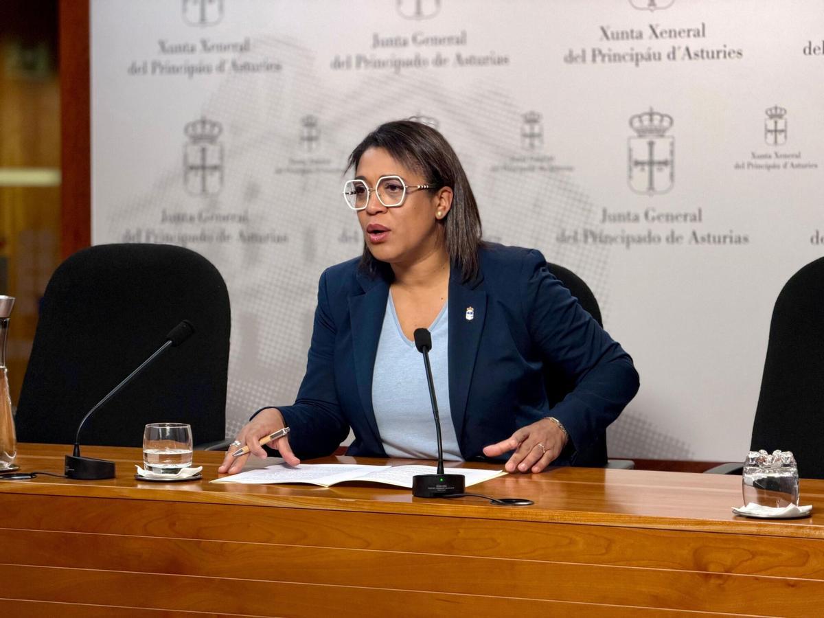 25/11/2025 La diputada del PP de Asturias, Sandra Camino.