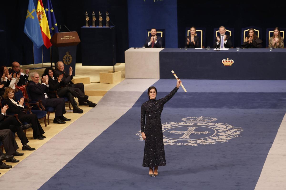 Carolina Marín recoge el premio "Princesa de Asturias" de los Deportes