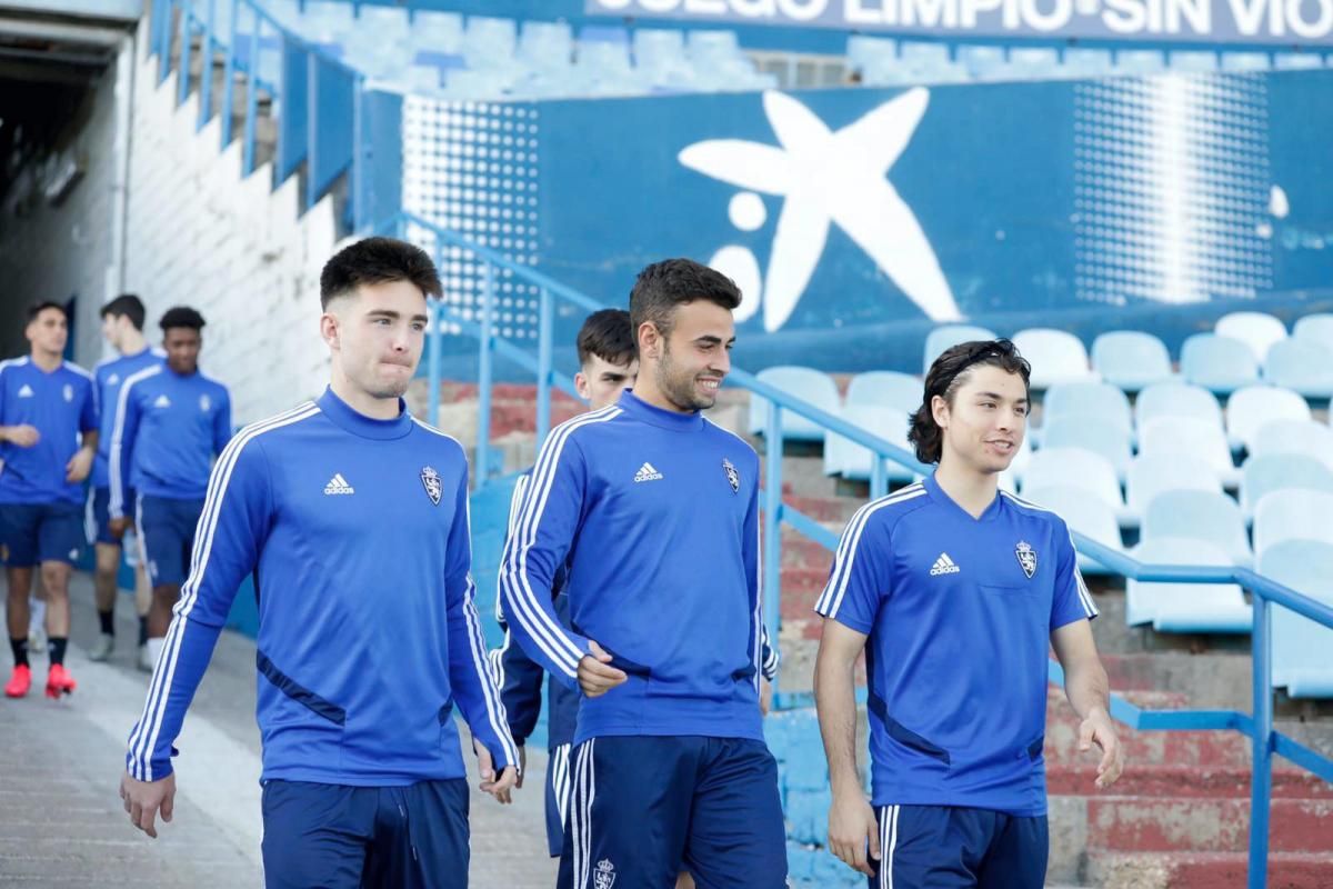 Entrenamiento del Real Zaragoza juvenil