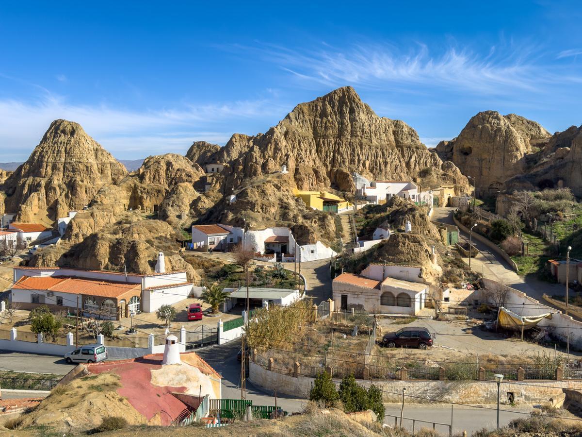 Barrio de las cuevas de Guadix