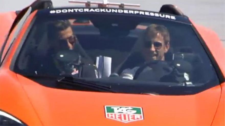 Cristiano Ronaldo y Jenson Button 'queman rueda' en el Jarama