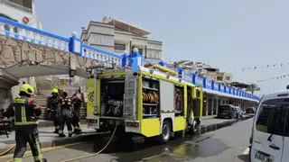 Incendio en un restaurante en Arguineguín