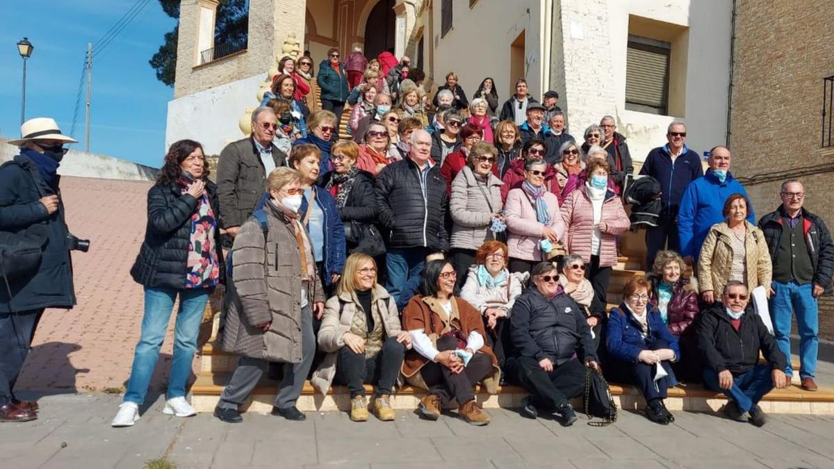 Participantes en la visita cultural realizada a Villamayor, Utebo y La Alfranca. |    