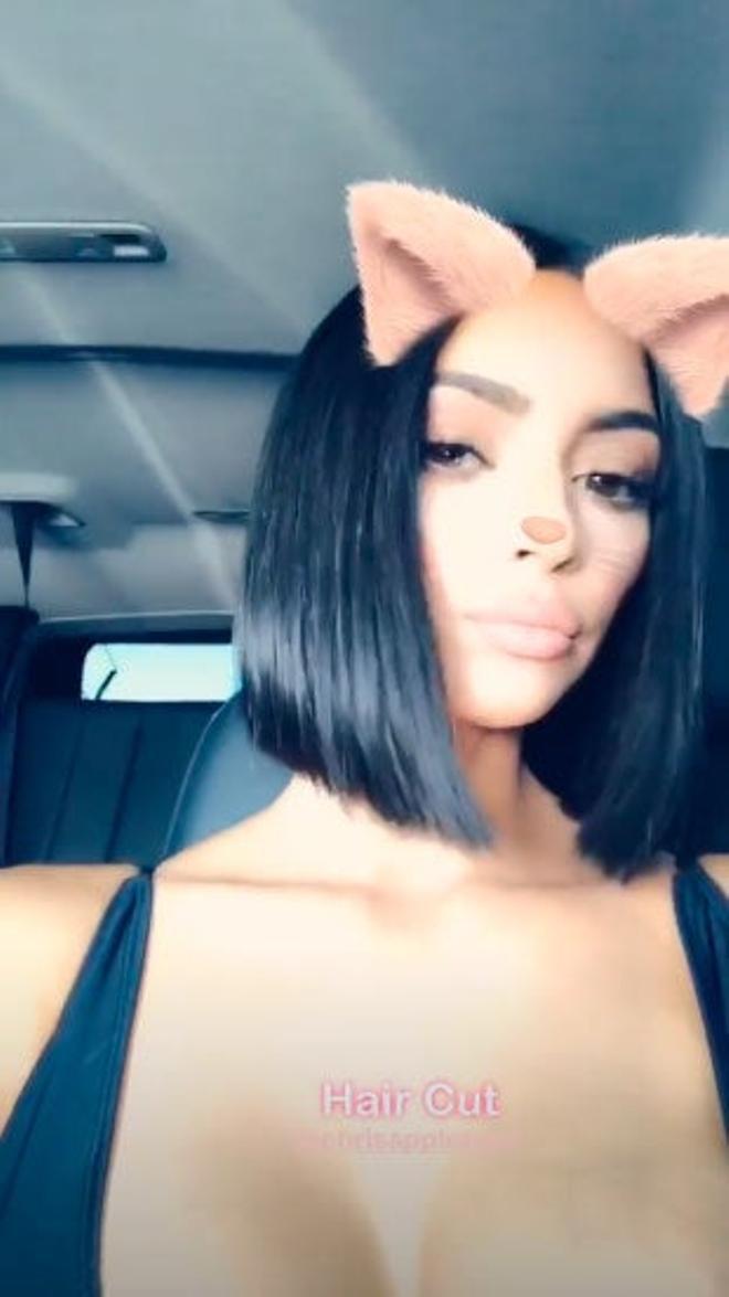 Kim Kardashian muestra su corte de pelo