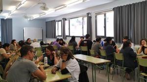Assistents a una activitat del Centre de Normalització Lingüística de Barcelona
