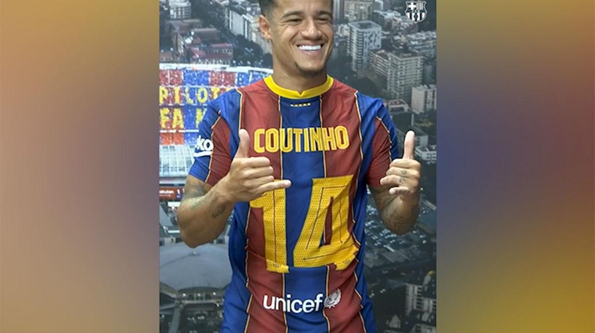 Coutinho lucirá el dorsal 14