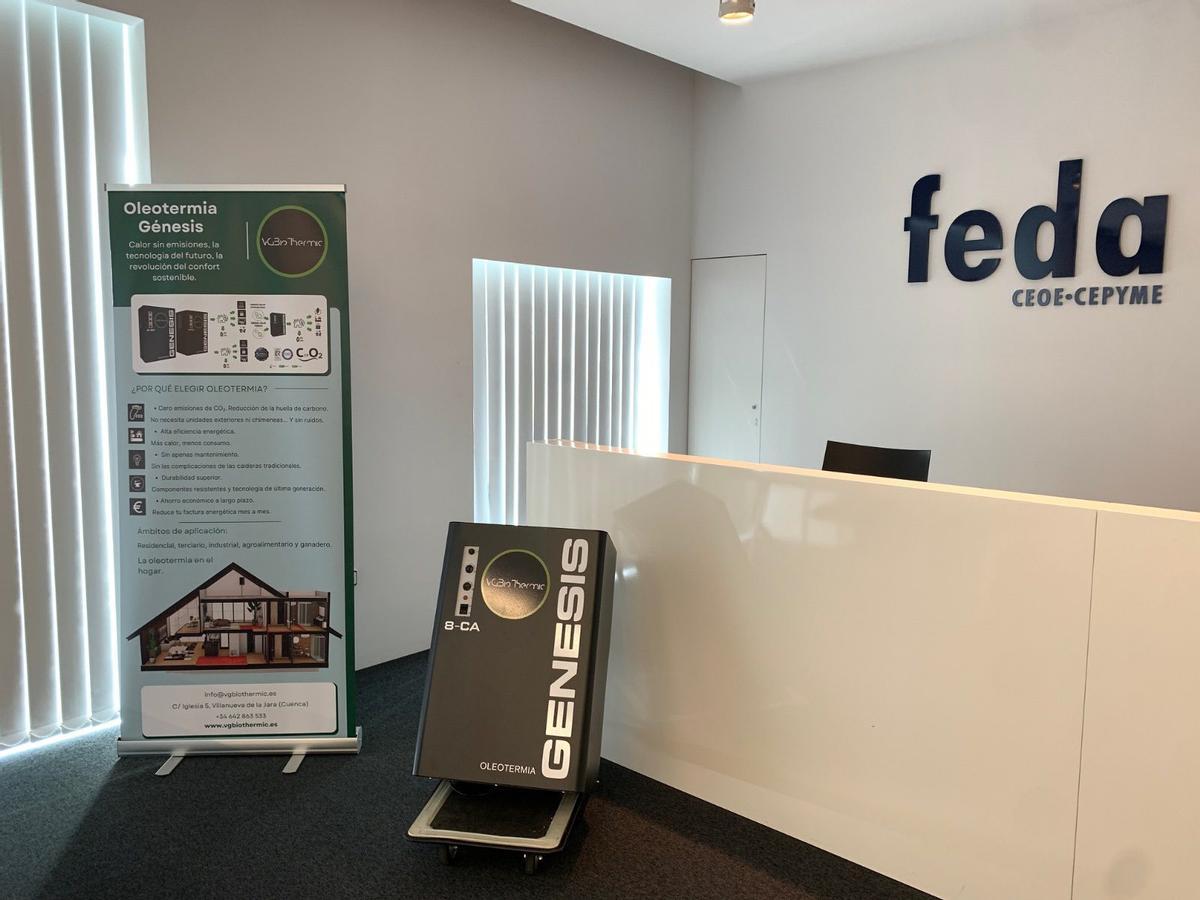 Material de oleotermia elaborado por la empres instalada en Muel.