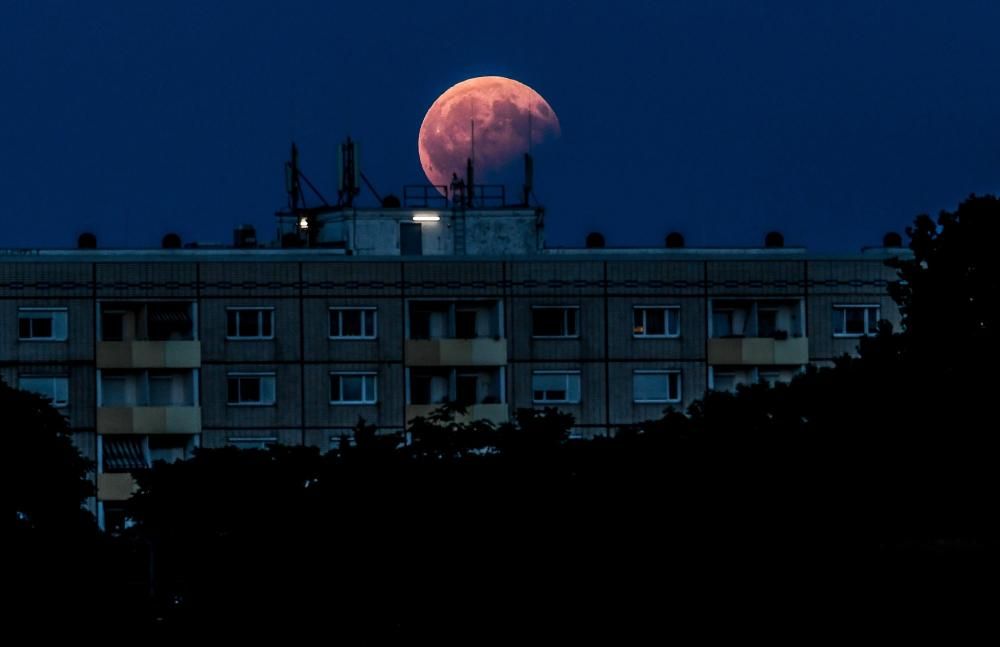 Eclipse lunar parcial en Alemania