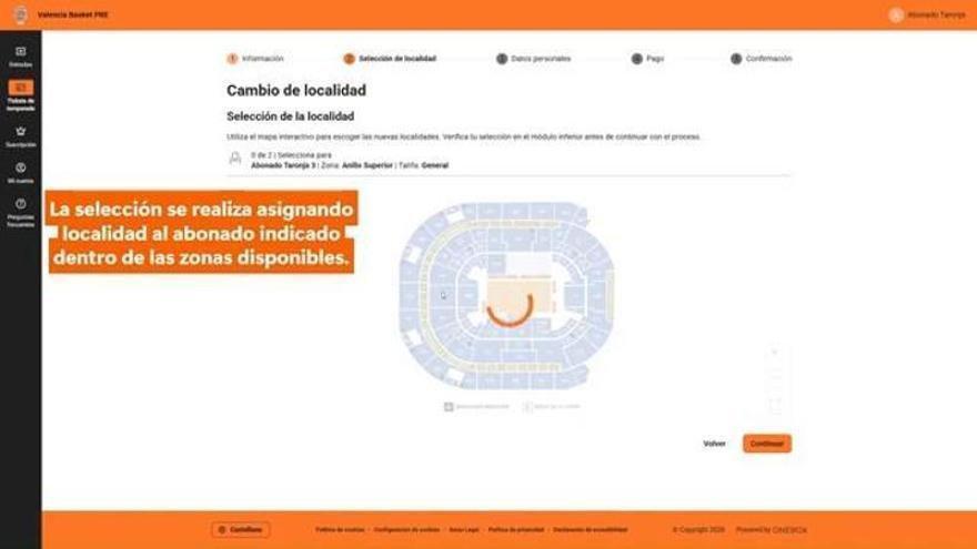 La campaña de abonos del Valencia Basket entra en la cuarta fase