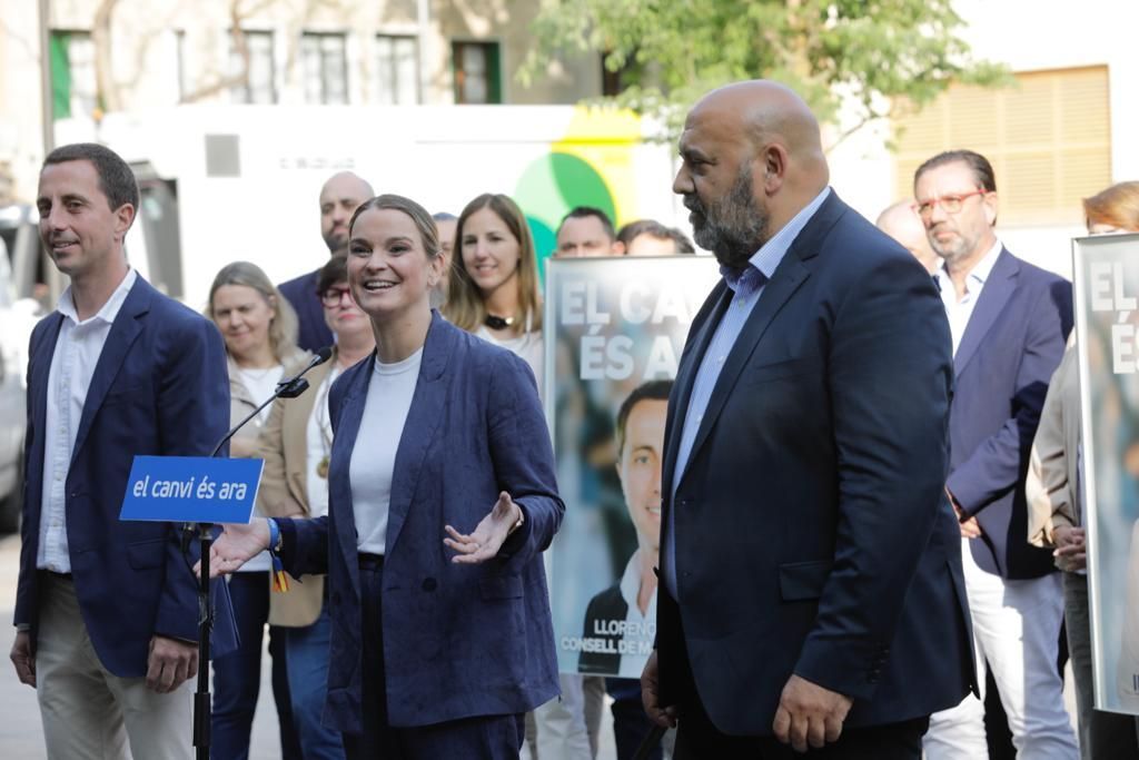 Die Spitzenkandidaten der PP mit Marga Prohens.