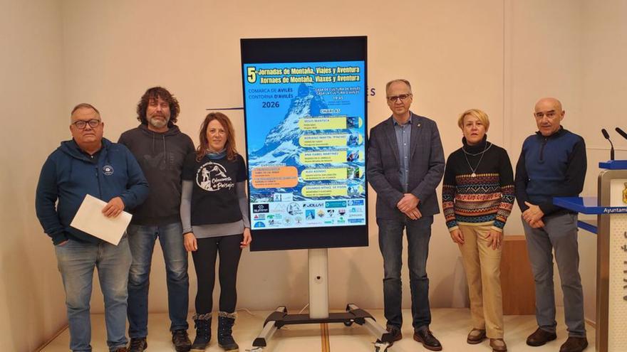 Por la izquierda, Roberto Cuervo, Jonatan González, Luz Vidal, Juan Carlos Guerrero, María Pilar Pardavila y Benigno Mortera.  | A. A.