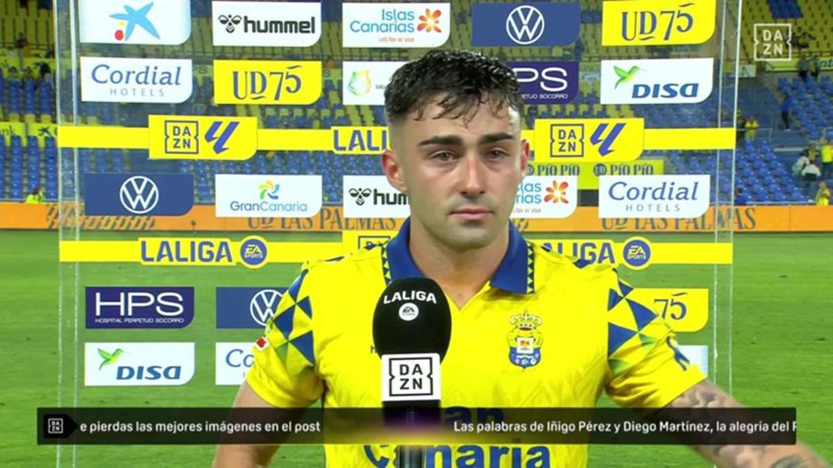 Las lágrimas de Moleiro, tras perder ante el Rayo.