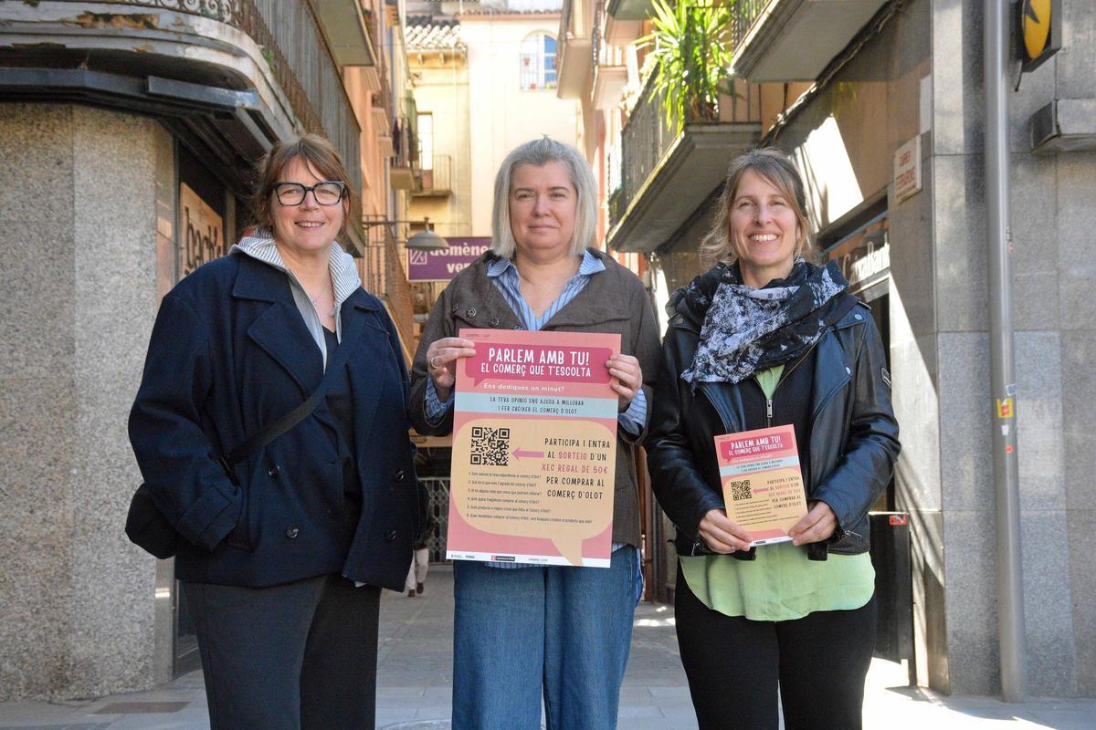 La presentació de la campanya per millorar el comerç d'Olot