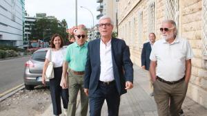 El exalcalde de Tarragona, Josep Fèlix Ballesteros (PSC), llegando a la antigua prisión, donde se desarrolla el juicio por el caso Inipro, este viernes.