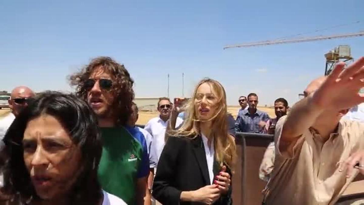 Carles Puyol visitó el futuro museo más grande del mundo