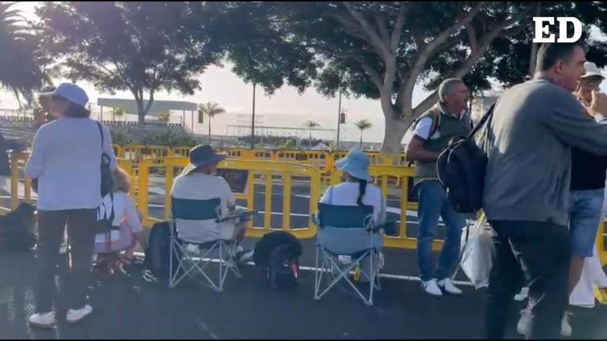 Ya hay gente esperando al papa León XIV en la Aven