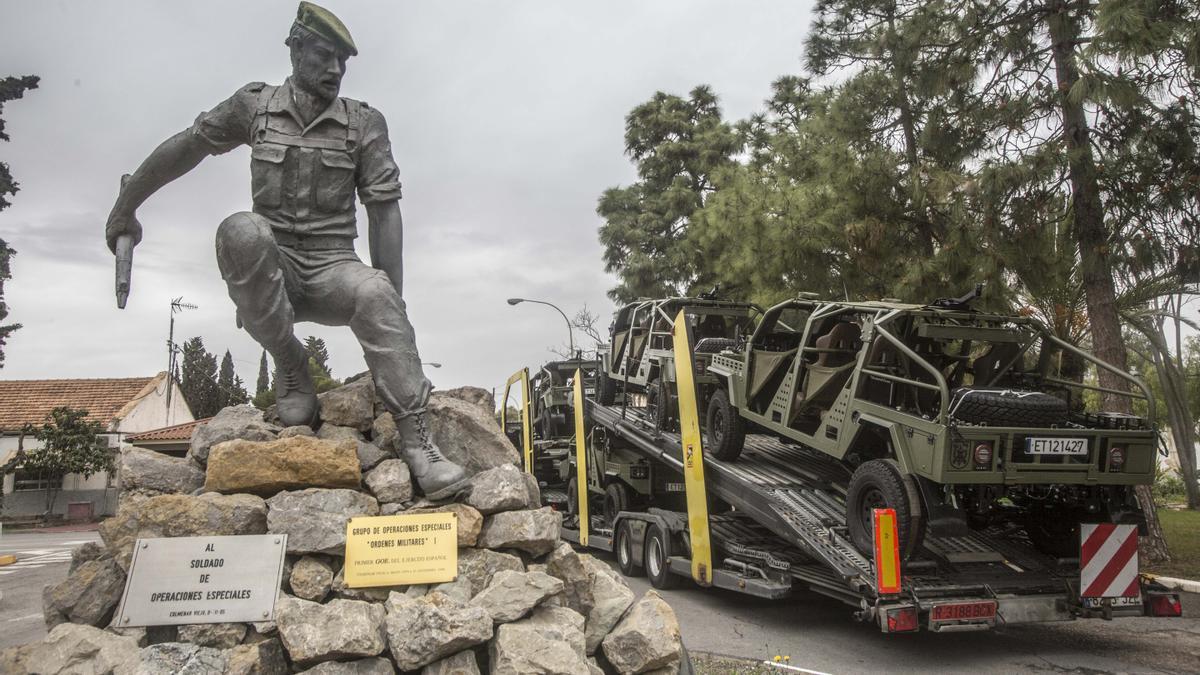 Llegada de los vehículos Netón Mk2 a Rabasa.