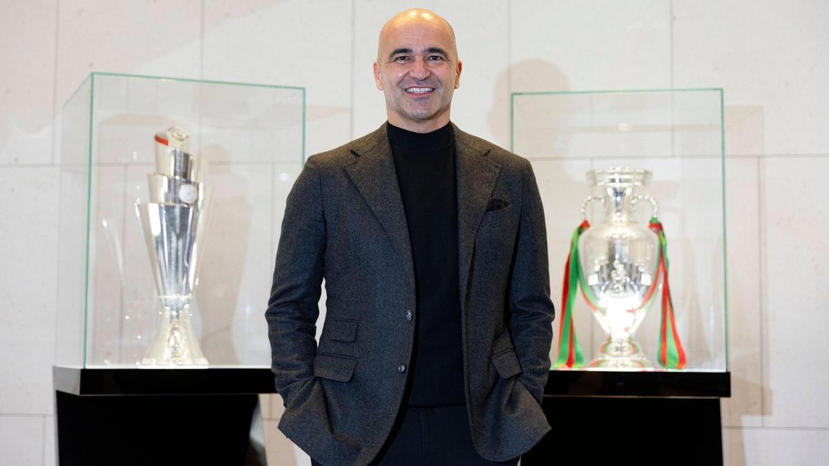 Roberto Martínez, en la sede de la Federación Portuguesa de Fútbol