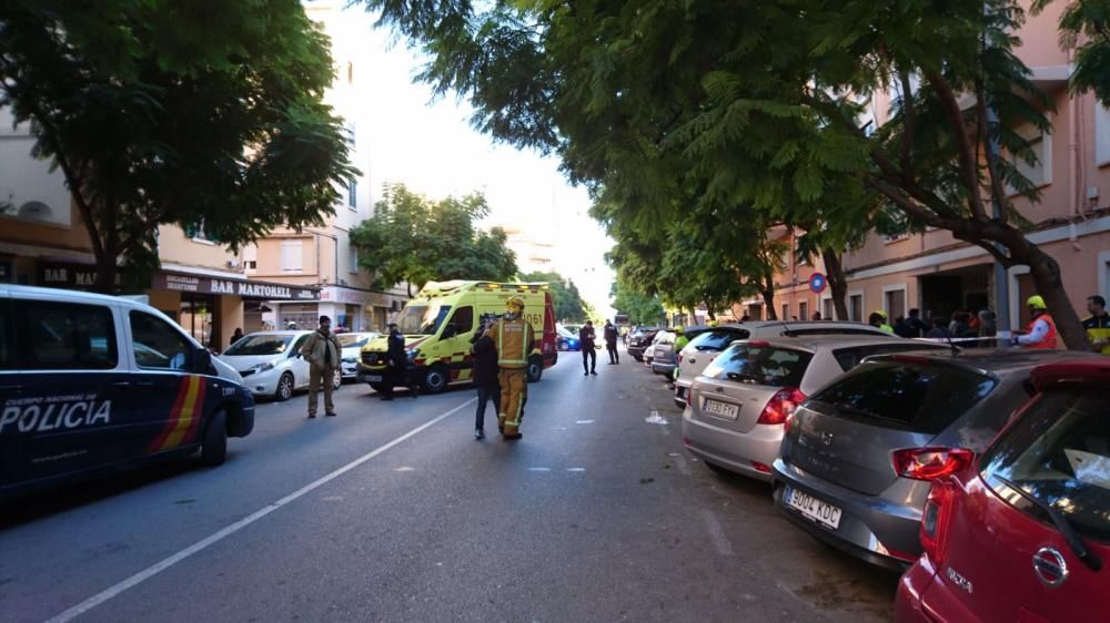 Desalojan un edificio en Palma por un incendio