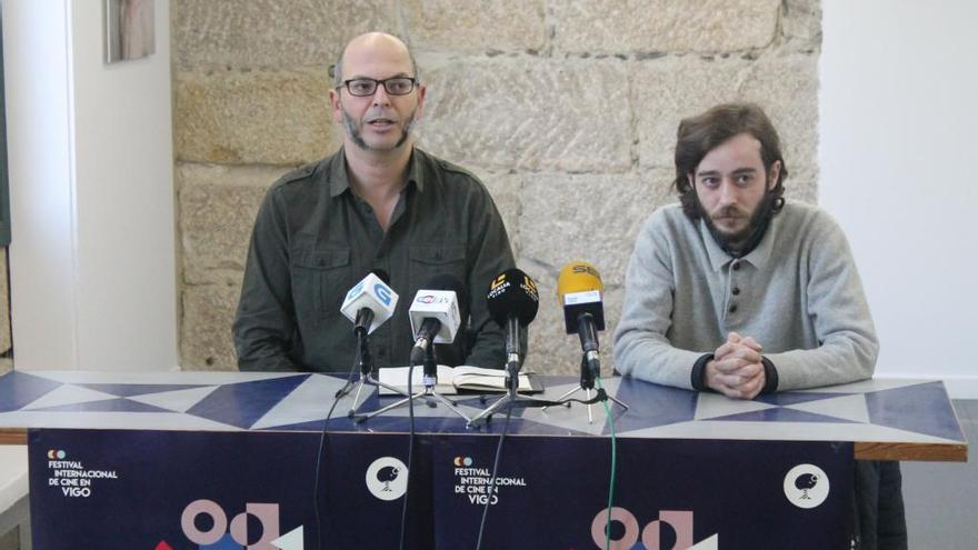 Juan de Castro y Alfonso Castaño, en la presentación del Primavera do Cine.