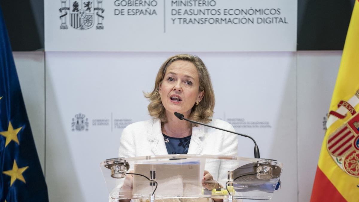 La vicepresidenta primera y ministra de Asuntos Económicos y Transformación Digital, Nadia Calviño.