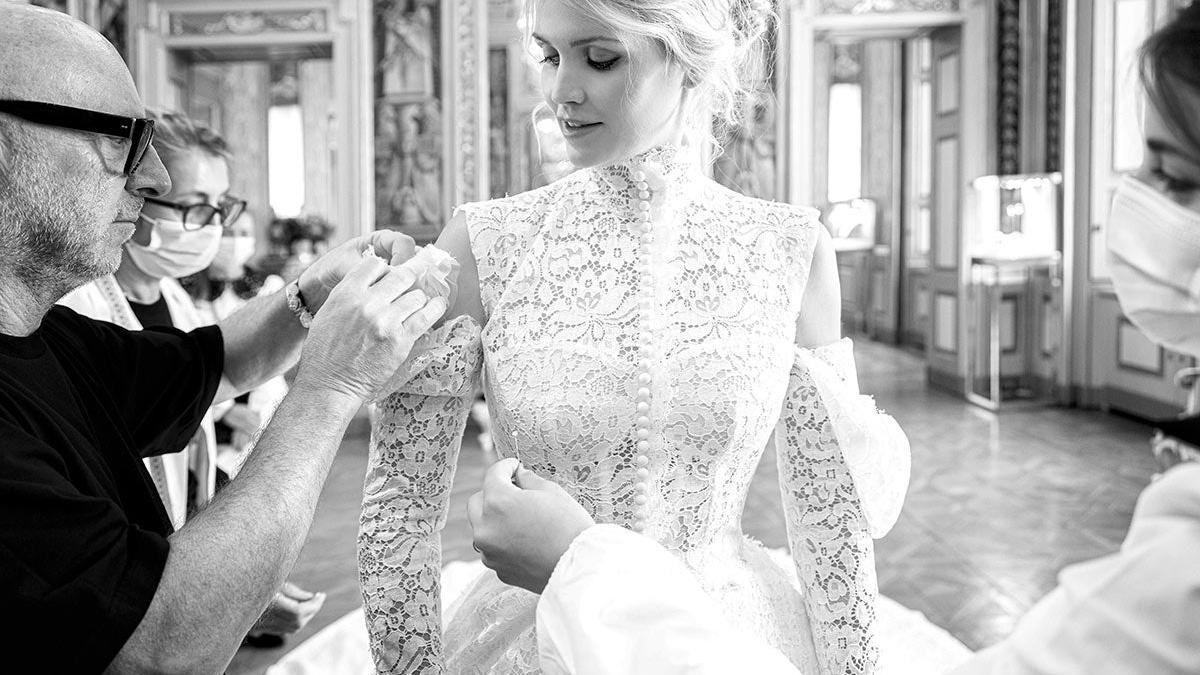 Lady Kitty Spencer vestido de novia Dolce &amp; Gabbana