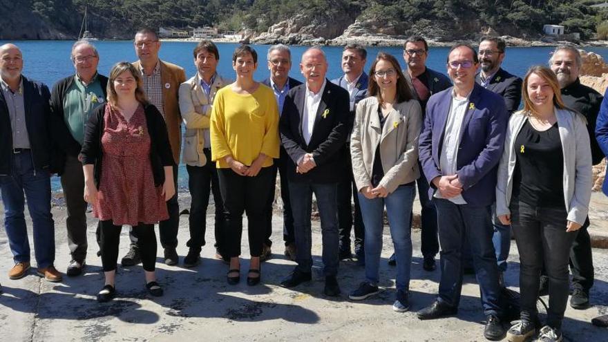 Representants d&#039;ERC a la trobada a Begur