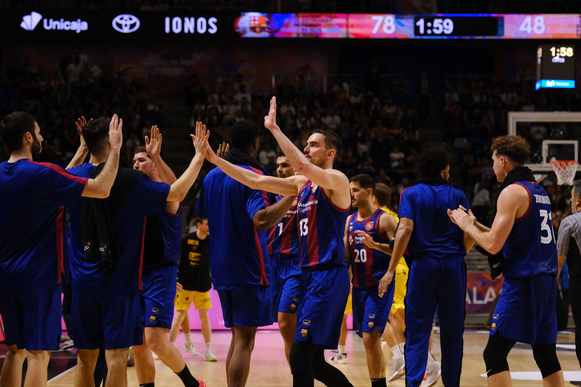 Barcelona - Lenovo Tenerife, semifinal de la Copa del Rey 2024.