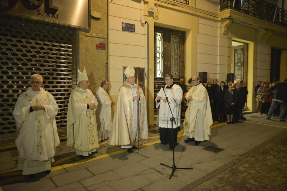 Inauguración de la fachada de la iglesia de Santa María de Cartagena