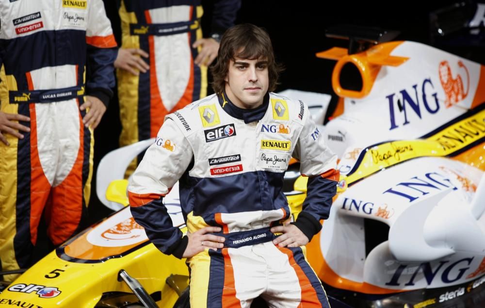 Renault Formula One driver Fernando Alonso of ...