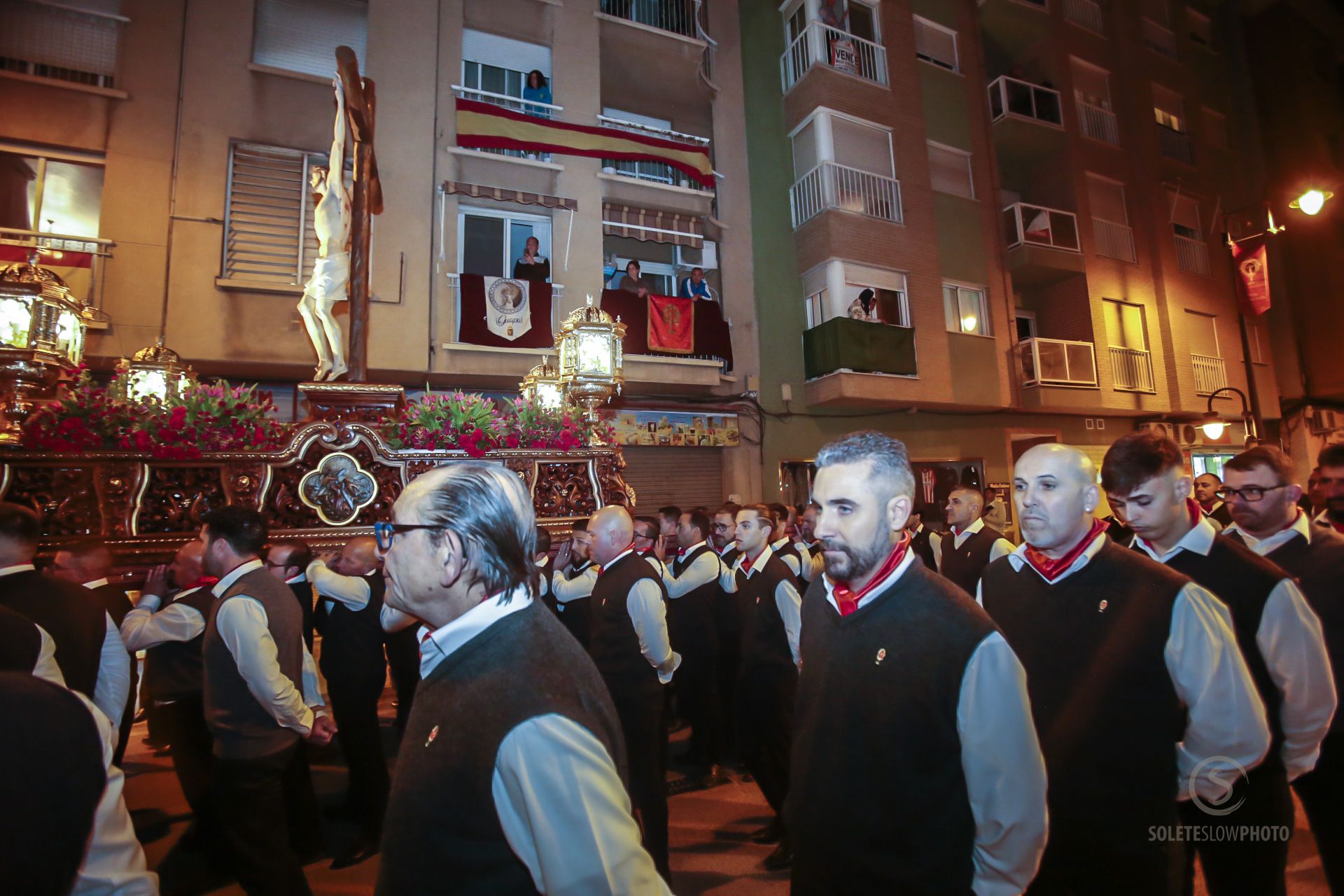 Las imágenes del encuentro del Paso Encarnado en Lorca