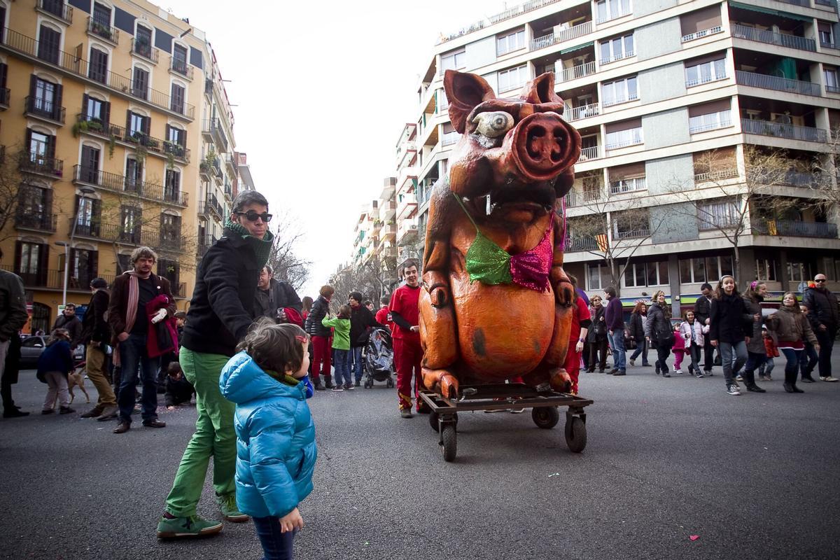 La fiesta mayor de Sant Antoni, en una edición pasada.