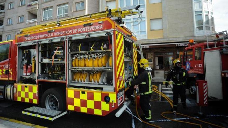 Incendio en un asador de Vilagarcía