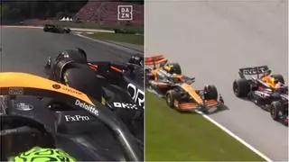 El choque entre Norris y Verstappen que arruinó la carrera de ambos en Austria