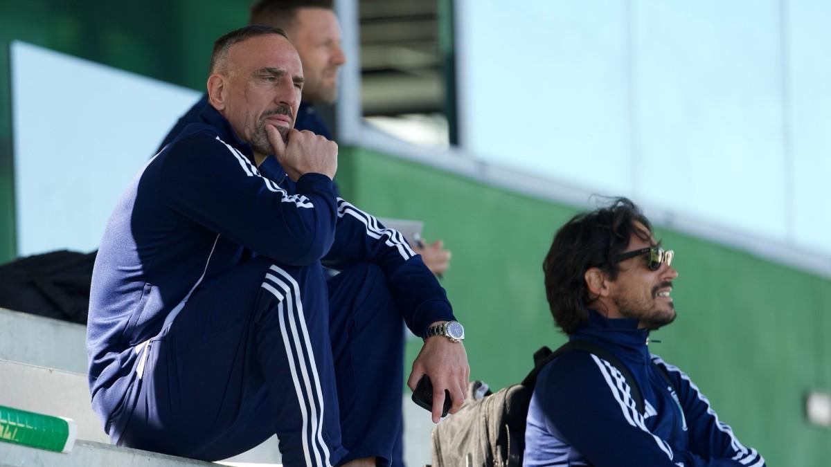 Ribéry, en el entrenamiento del Racing