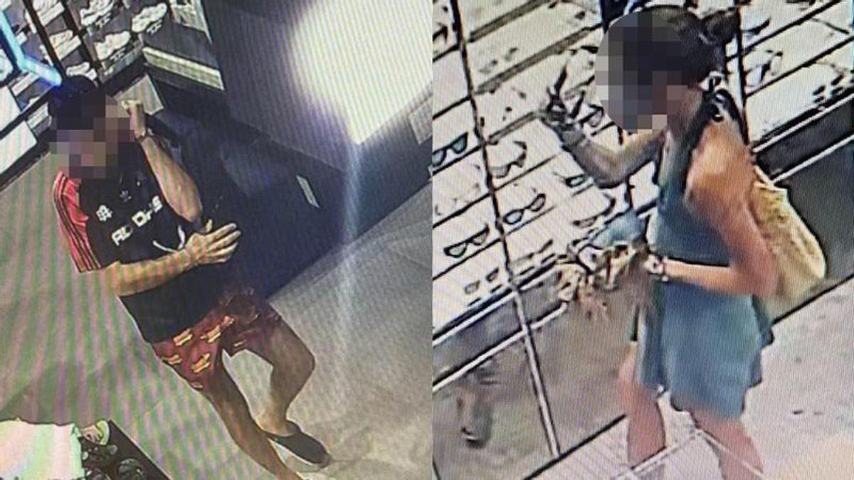 Imágenes de autores de hurtos captadas por las cámaras de seguridad