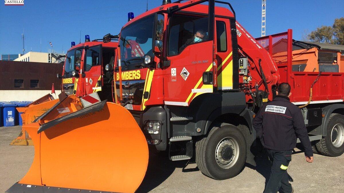 El Consorcio de Bomberos de Castellón está preparado para hacer frente al temporal de nieve