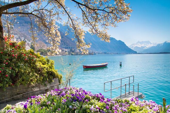 Lago de Ginebra, Montreux, Suiza