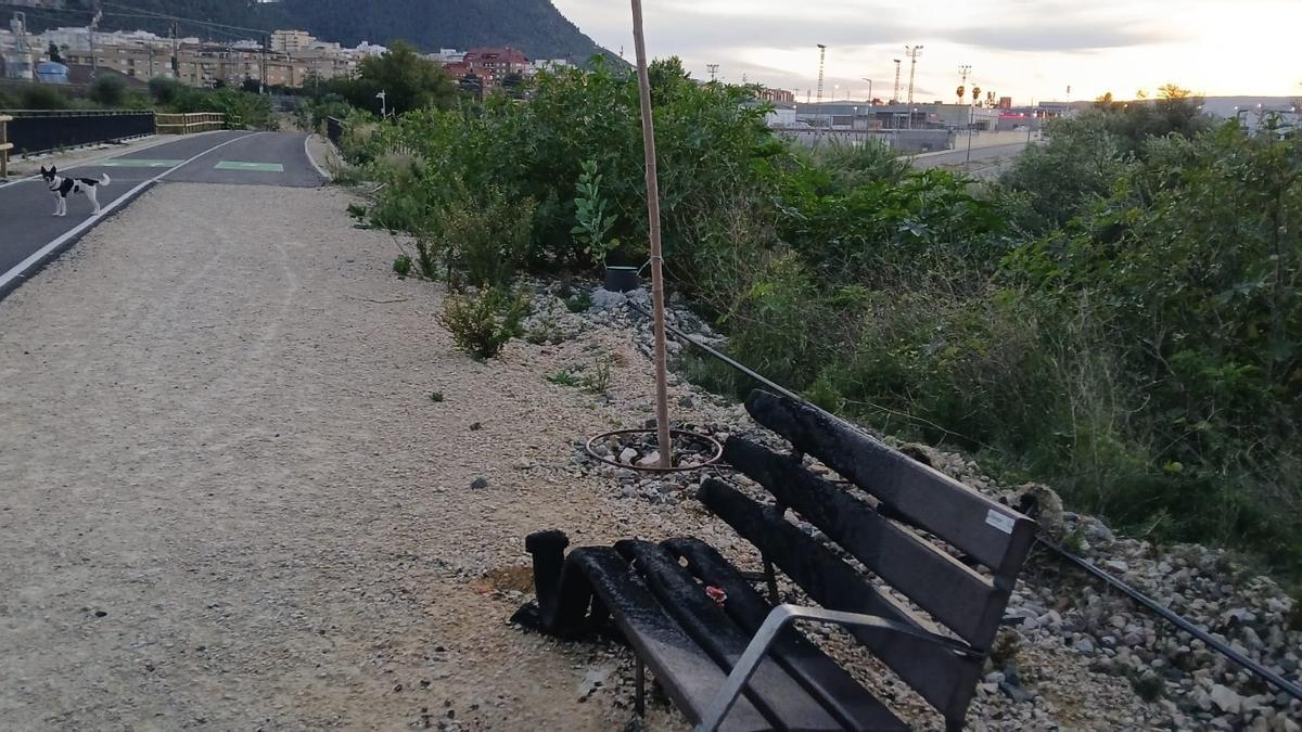 Los servicios de extinción sofocaron un incendio en uno de los bancos de la zona