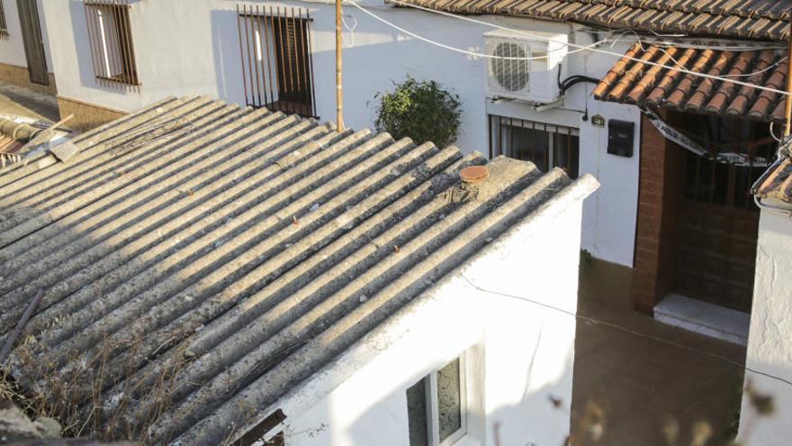 Entrada a la vivienda de la familia.