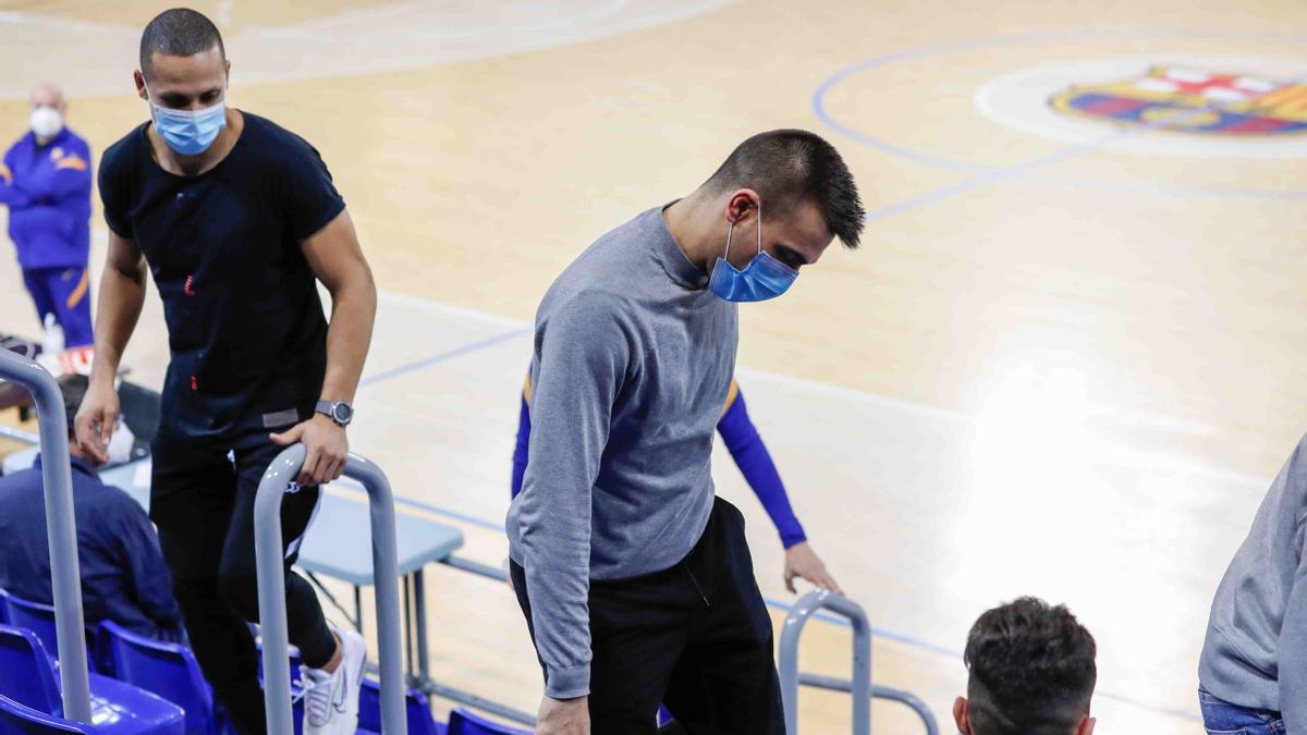 Sergio Lozano, con Ferrao tras su tercera lesión grave