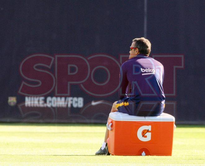 El entrenamiento del Barça, en imágenes