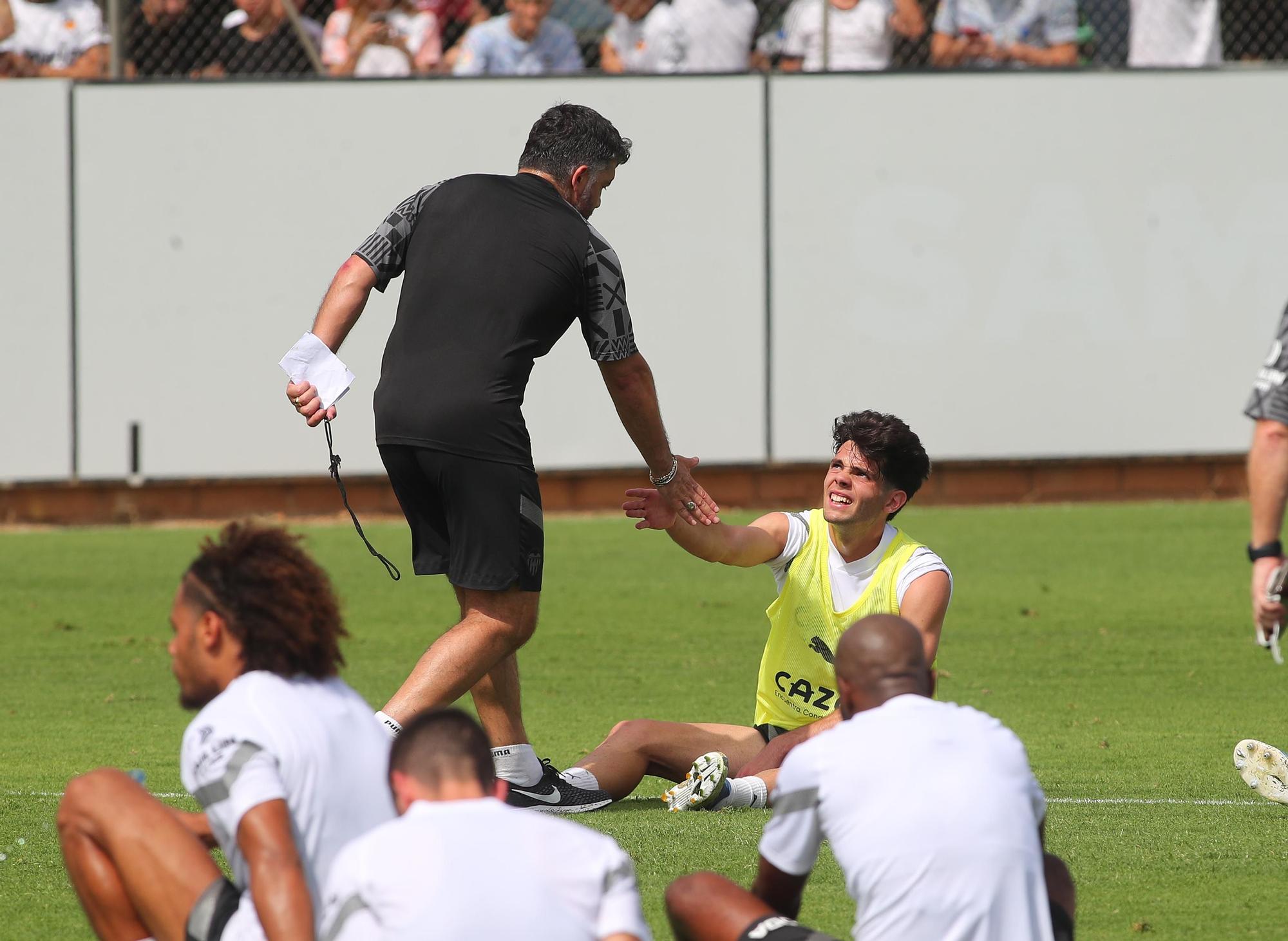 Primer entrenamiento de la era Gattuso