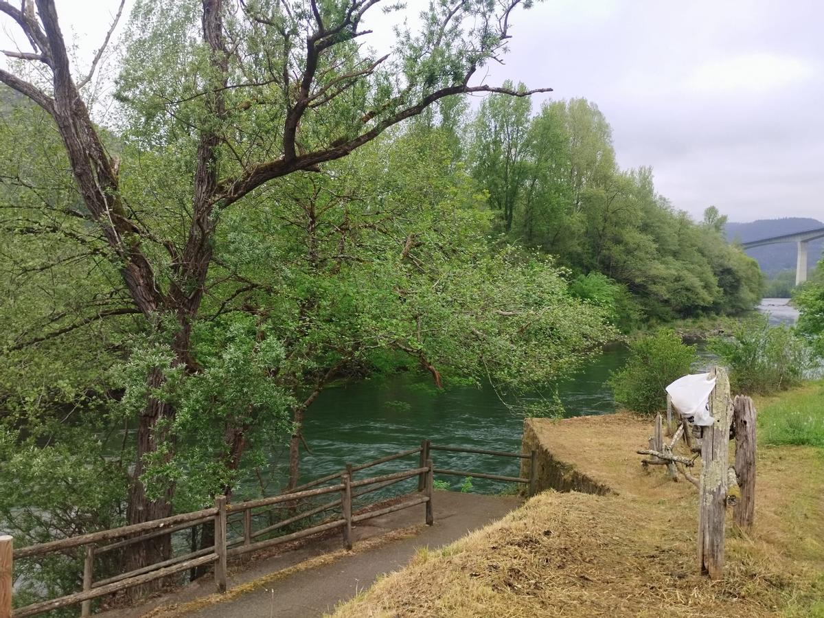 El pozo Carbajal, en Salas, vacío sin pescadores.