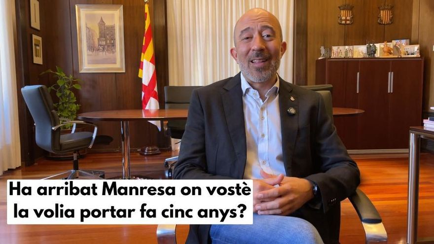 L&#039;alcalde de Manresa, Marc Aloy, fa balanç dels seus cinc anys de mandat