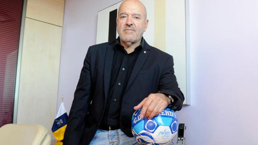 El presidente del CD Tenerife, Miguel Concepción.